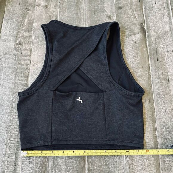 Joy Lab Gray Active Sports Bra Crop Top S - Picture 2 of 2